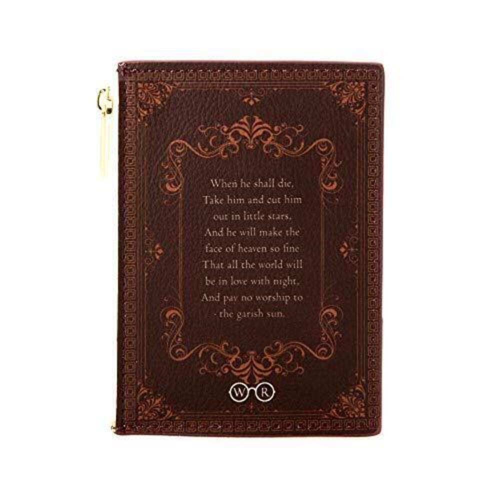 6508 Romeo and Juliet Brown Book Themed Coin Purse for Book Lovers - Ideal - Picture 2 of 5